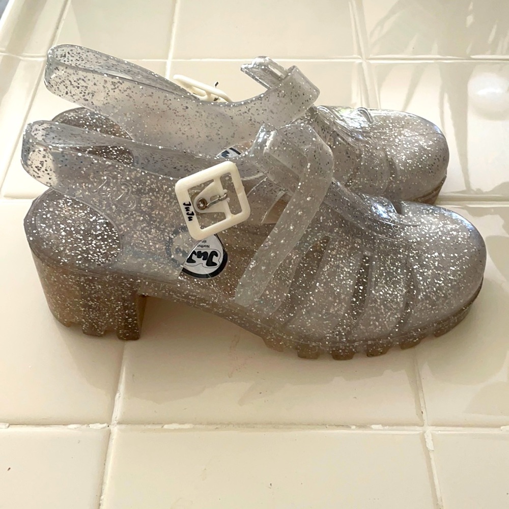 Clear Silver Glitter JuJu Jellies